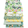 Fabric, 8 pcs/lot Fat Quarter Fabric Bundles 100% Cotton 19.69" x 19.69" (50cm x 50cm) Quilting Cotton Craft Pre-Cut Squares Sheets for Patchwork Sewing Quilting Crafting, Floral Pattern. - color: M-4