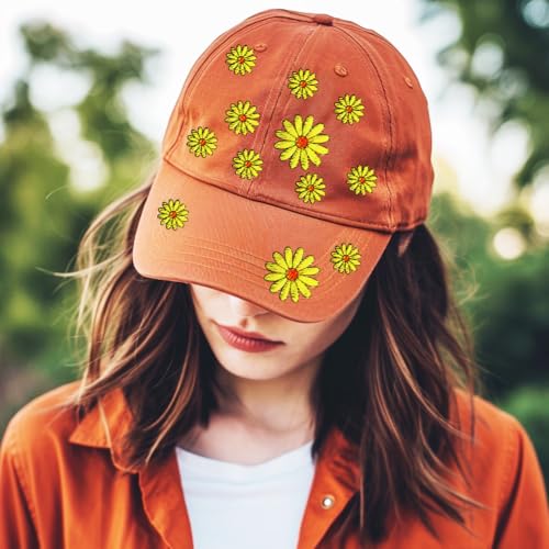 BENECREAT 4Sheets 111Pcs Sunflowers Butterfly Water Soluble Embroidery, 11.7x8.3inch Daisy Flower Cat Stick and Stitch Embroidery Paper Stabilizer for Shirts, Coats, Bags - style: Sunflowers Butterfly