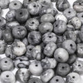5x8mm 100Pcs Natural Map Jasper Rondelle Beads for Jewelry Making Loose Spacer Abacus Disk Beads Gemstone for Bracelets Necklace DIY Crafts - color: Map Jasper