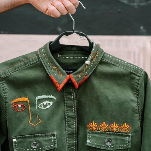 GLOBLELAND 4 Sheets Floral Lace Water Soluble Embroidery Pattern - color: Floral Lace