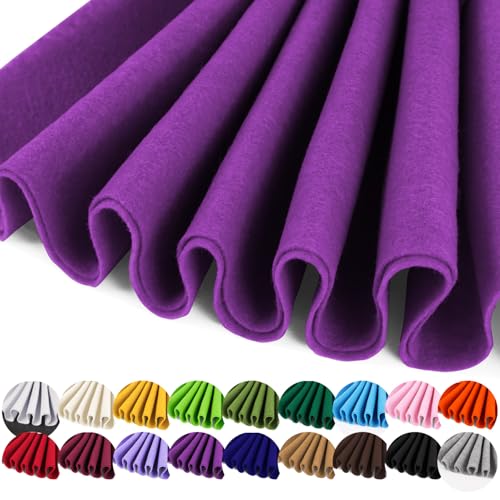 IONTACH 36" X 36" Purple Soft Felt Fabric 1.6mm Thick - color: Purple, size: Soft - 36" X 36"