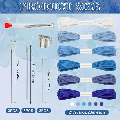 41Pcs Sashiko Stencil Kit for for Hand Quilting and Embroidery