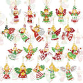 Tondiamo 20 Pcs Christmas Diamond Painting Keychain Kits 5D DIY Diamond Art Pendants Double Sided Hanging Key Chains for Christmas Party Decoration DIY(Angels Style) - style: Angels Style