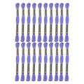 24 Skeins Embroidery Cotton Floss is 100% Egyptian Long Fiber Cotton of 8.75yds Each Cotton Cross Stitch Thread for Hand Embroidery DIY Creation and Friendship Bracelet String. (24, Medium Purple) - color: Medium Purple