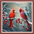 Foxdiviy Stamped Cross Stitch Kits Full Range of Embroidery Needlework Starter Kits for Beginners Adults 11CT Embroidery Patterns Art Crafts DIY Needlepoint Kits-Colorful Parrot 18x18 inch - color: Stamped Set 26