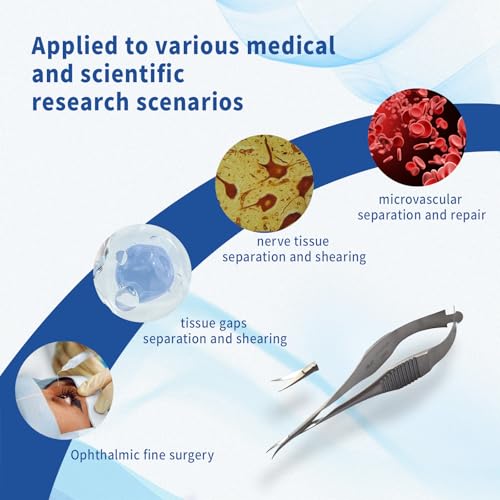 RWD VANNAS Micro Spring Scissors, 3.2" Curved Fan Tip (S11037-08) - size: Fan Curved Tip-S11037-08