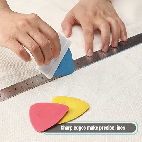 Mr. Pen- Tailors Chalk, 8pcs Tailor Chalk with 2 Holders Set, Washable - size: B. 8 Tailors Chalks + 2 Holders