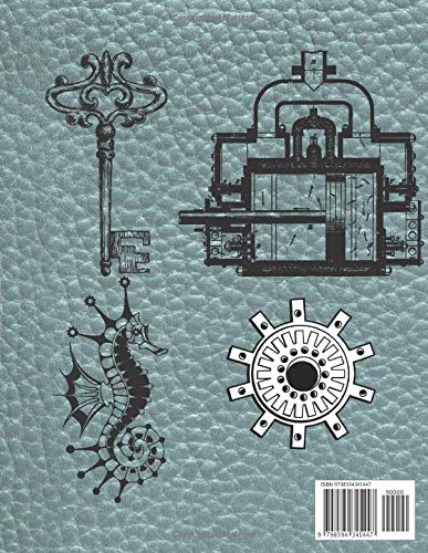 SteamPunk Embroidery Pattern Book: 60 line art patterns (Embroidery and needlework resources)