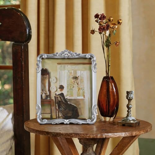 Vintage Picure Frames 8x10 Antique Victorian Silver Frame Wall Decor - color: Silver, size: 8x10