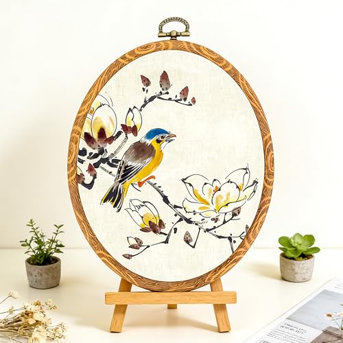 9Pcs Multi-Shape Embroidery Hoops DIY Sewing Display Frames