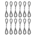 PATIKIL 12 Skeins Embroidery Floss, Metallic Embroidery Thread Nylon Threads Bracelets String for Cross-Stitch Hand Embroidery, Gray - color: Gray