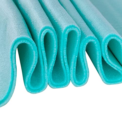 Jtnohx Craft Felt Sheets 1 Square Yard Felt Fabric Lake Blue 1.4mm - color: Lake Blue