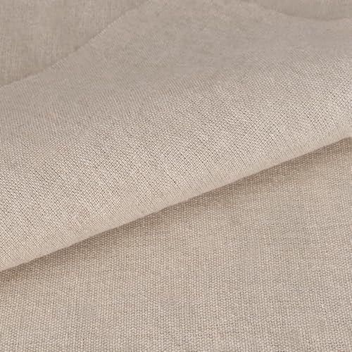 Linen Fabric by The Yard - 4 Yard 62 Inch Wide Natural White - color: Natural Color, size: 4 YARDS