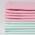 10 Pieces 18 x 21 Inches Cotton Fabric Precut Quilting Fabric Bundles Solid Colors Layer Cakes Quilt Material for DIY Craft Sewing Embroidery (Pink, Light Green) - color: Pink, Light Green