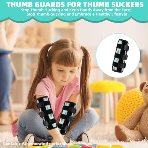 2PCS Thumb Sucking Guard, Thumb Guard for Thumb Sucking(Green Animal) - color: Green Animals