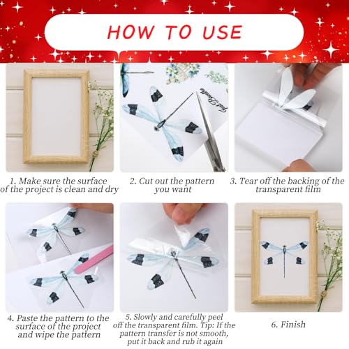Vintage Christmas Rub on Transfers for Crafts - Wxiben 16 Sheets Farmhouse Rub on Transfers for Furniture Highland Cow Reindeer Sheep Animal Rub on Transfer Stickers for Wood DIY Craft Home Decor - style: Farmhouse Christmas