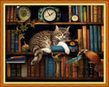 Dimensean Stamped Cross Stitch Kits Full Range of Embroidery Patterns Starter Kits for Beginners Adult DIY Cross Stitches Needlepoint Kits 11CT-Sleepy Cats 16x20 inch - color: Craftpattern27