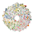 Charm Packs Fabric for Quilting 42Pcs 5'' Precut Fabric Quilt Squares Cotton Bundles for Sewing Floral Printed Squares - size: 5 x 5 Inch
