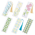SWATOM DIY Bookmarks Embroidery Kits for Adults Make Your Own Personalized Embroidered Cardstock Bookmark Making Kit for Beginners Classroom Projects