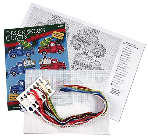 Design Works Crafts Holiday Pickups Counted Cross Stitch Ornament Kit - Set of 6