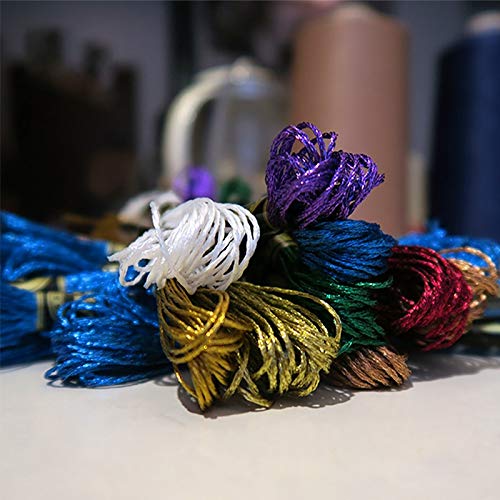 22 Skeins Metallic Embroidery Thread,Multi-Color Embroidery Floss for DIY