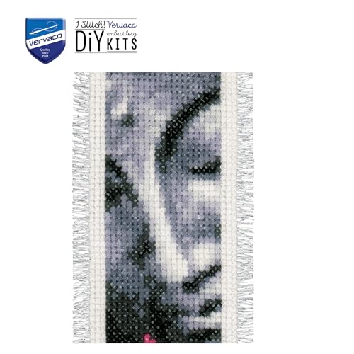 Vervaco Cross Stitch Bookmark Kit Lotus and Buddha (Set of 2) 2.4" x 8" - size: 40 x 2 x 20 cm