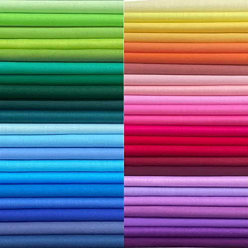 8" x 8" Precut Cotton Quilting Fabric Squares for Sewing- Solid - color: Solid, size: 50P8"x8"