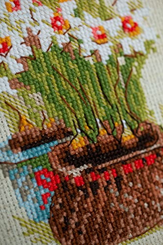 RIOLIS 1656 Cottage Garden. Spring Counted Cross Stitch Kit 7.87 x 11.81 in