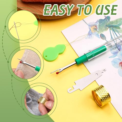FTEVEN 30PCS Embroidery Needles 5 Size Embroidery Needles for Hand Sewing - size: multicolor 1.65-2.5in
