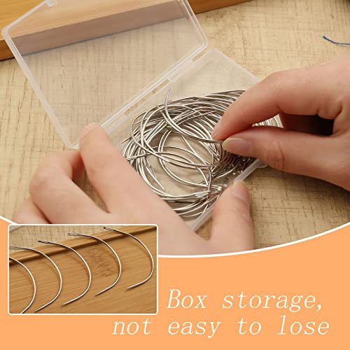 Curved Needle, 50 PCS Curved Sewing Needles, Curved Upholstery Needle - style: 50 PCS B