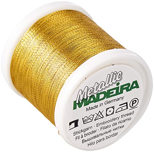 Tacony Corporation Madeira Metallic Thread 200 Meters-Gold - color: Gold