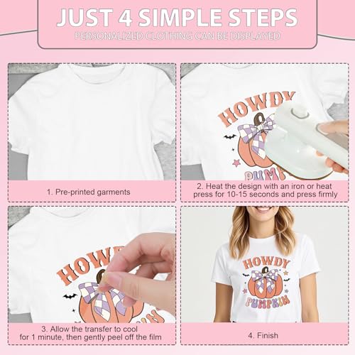 Dtf Transfers Ready to Press - 20 Pcs Halloween Iron on Patches for T-Shirts, Cut Ghost Bat Heat Transfer Designs Vinyl Stickers, Iron on Decals for DIY Clothes Bags - color: Halloween