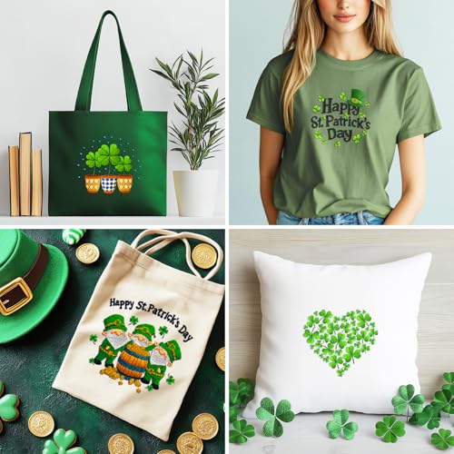 BEUNITONE 4 Set Lucky Clover Pattern Embroidery Kit for Adult Beginners - style: B-Lucky Clover