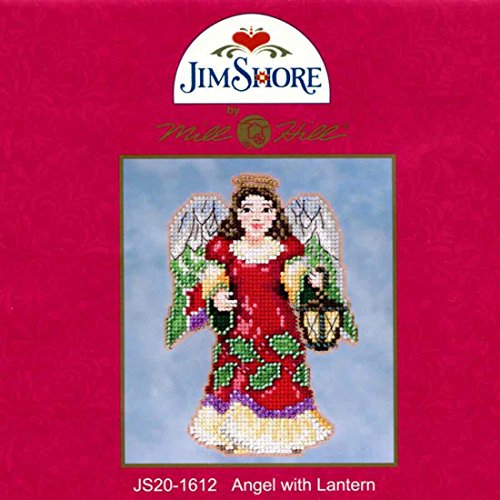 Mill Hill Angel with Lantern Beaded Counted Christmas Holiday Cross Stitch Kit 2016 Jim Shore Winter Series JS201612