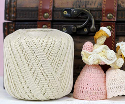 ThreadArt 100% Cotton Crochet Thread Size 3, 3 Ball Pack, Lemonade 6 - color: LEMONADE, size: SIZE 3 - 3 PACK