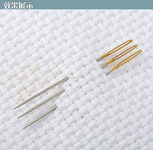 Bouclel 30pcs Cross Stitch Needles Hand-Stitched Embroidery Needles,Size 24