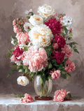 Moohue 14 ct Counted Cross Stitch Kits for Adults Flowers Cross Stitch Patterns Stamped Printed Cross Stitch Kits (Flowers 16) - color: Flowers 16