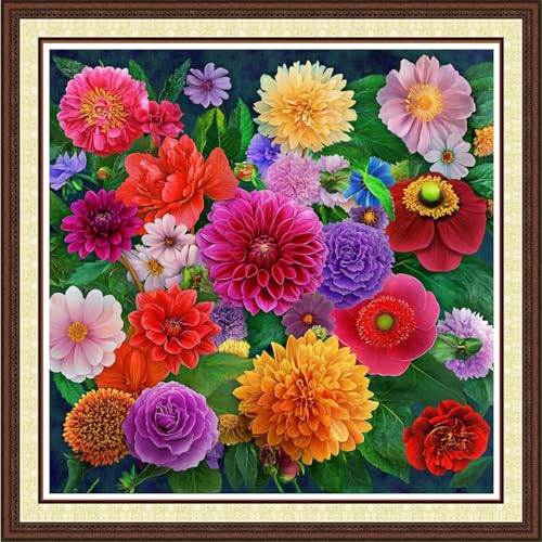 Findvoor Counted Cross Stitch Kits for Adults Full Range of Cross Stitching Embroidery Unprinted Pattern for Beginners, 11CT Needlepoint Kit Patterns Embroidery Kits- - color: ColorCraft32