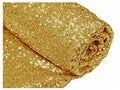 ShiDianYi 15 Feet Sequin Fabric by The 5 Yards Gold Sequin Fabrics for Sewing Costumes Sequin Knit Fabric Shiny Gold Sequin Table Cloth Table Linen -0818S - color: Shiny Gold, size: 5 Yard