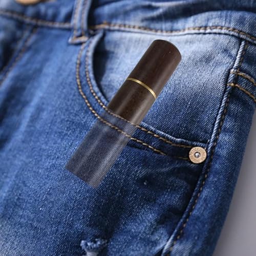 Septe Toothpick Holder, Wooden Portable Sewing Needles Storage Case for Storage Toothpick,Cotton Swab and Other Small Object ,2 ebony + 2 rosewood(4 Pcs)