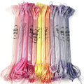 KCS 6-Strand Cross Stitch Metallic Variegated Pearl Shiny Embroidery Floss (12 Skeins # 2) - color: 12 Skeins # 2