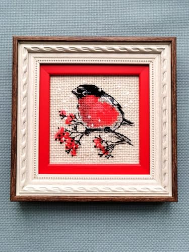 RIOLIS 2132 Winter Guest Counted Cross Stitch Kit 4 x 4 in - style: Winter Guest 2132