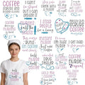 Dazoratix Nurse Iron on Patches - 20 Sheets Funny Coffee Quotes DTF Transfers Ready to Press Heat Stickers Vinyl Decals T Shirts Clothing Pillow Bag Hat Appreciation Week Gifts DIY Crafts Decorations - style: Funny Nurse
