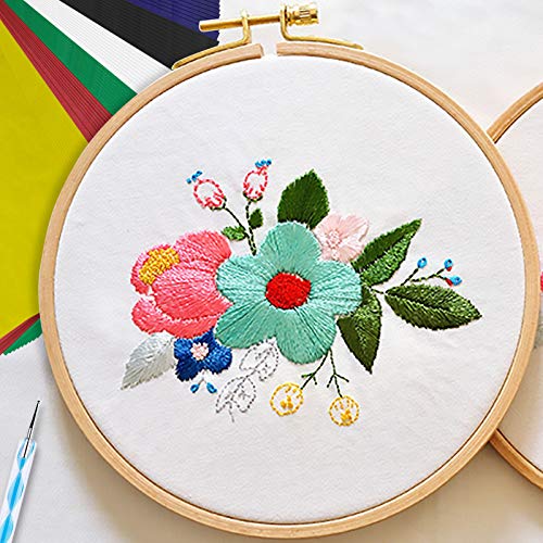 120 pcs Transfer Paper Carbon Tracing Paper Carbon Water-Soluble Transfer Paper for Transfer Pattern on Fabric,Wood,Cross Stitch Cloth,Paper, Hand Painting with 5 pcs Embossing Stylus(A4,6 Color)