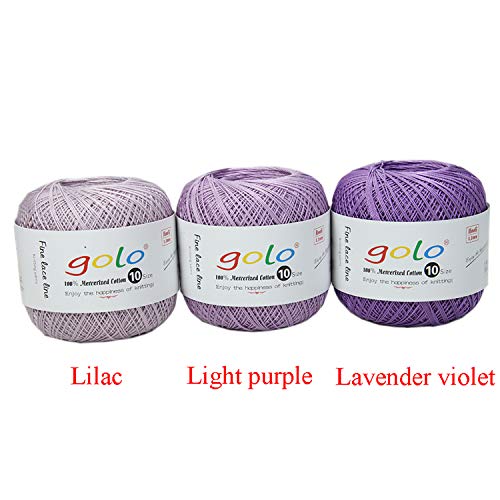 golo Crochet Thread Yarns for Begingers Size10 Navy Blue Yarn 357 - color: 357 Navy Blue