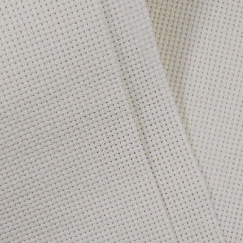 KCS 19" x 28"(48cmx72cm) 11CT Counted Cotton Aida Cloth Cross Stitch Fabric (Antique White) - color: Antique White