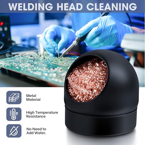 LXIANGN Soldering Iron Tip Cleaner - color: Black