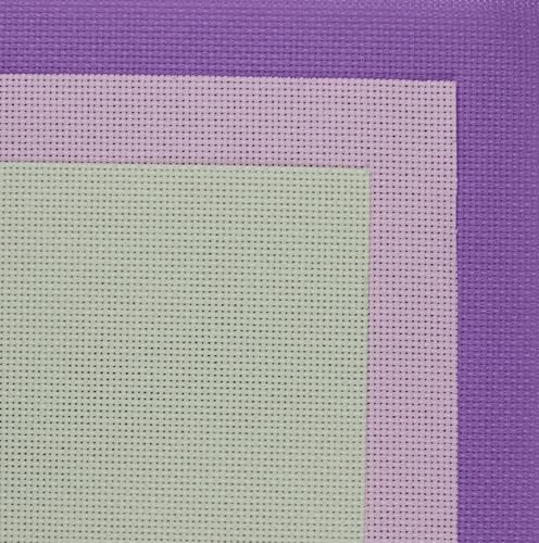 KCS 3 pc of 15" x 18"(38cmx45cm) Counted Cross Stitch Cotton Aida Cloth Needlework Rolled Fabric Box,18CT,Lavender+Pink+Light Green - color: Lavender+pink+light Green, size: 18CT