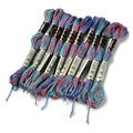 10 Skeins Medium Turquoise 0.5mm 6-Ply Polyester Embroidery Floss Cross Stitch Threads Segment Dyed Gradient for DIY Craft Hand Sewing Knitting DIY Crafts Jewelry Making 8.75 Yards(8m)/Skein - color: Medium Turquoise