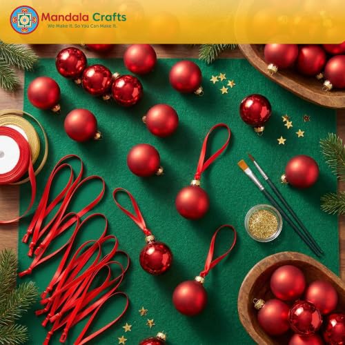 Mandala Crafts White Christmas Ribbon Ornament Hangers Loops, 100 PCs - color: White